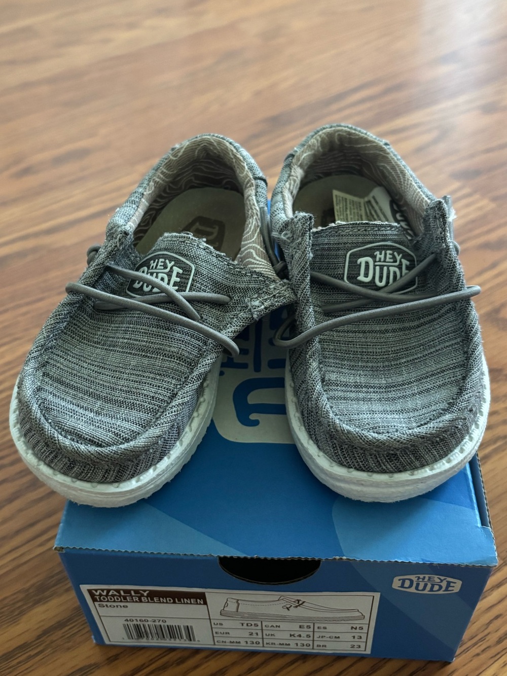 Hey Dude TODDLER' Wally Slip-On Shoes in Stone Gray